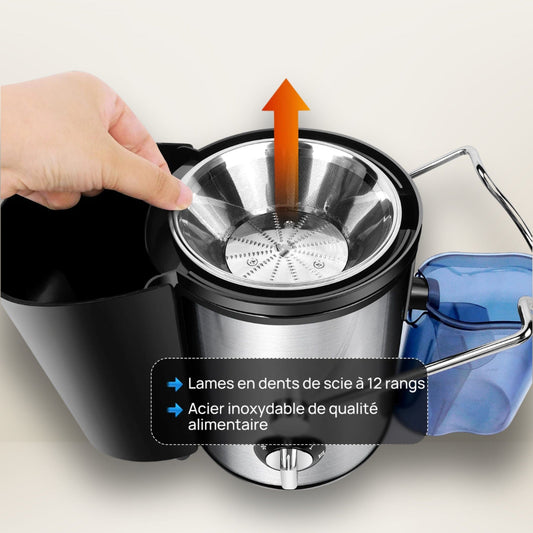 Extracteur de Jus Centrifugeuse 900W - Jus Frais & Rapide