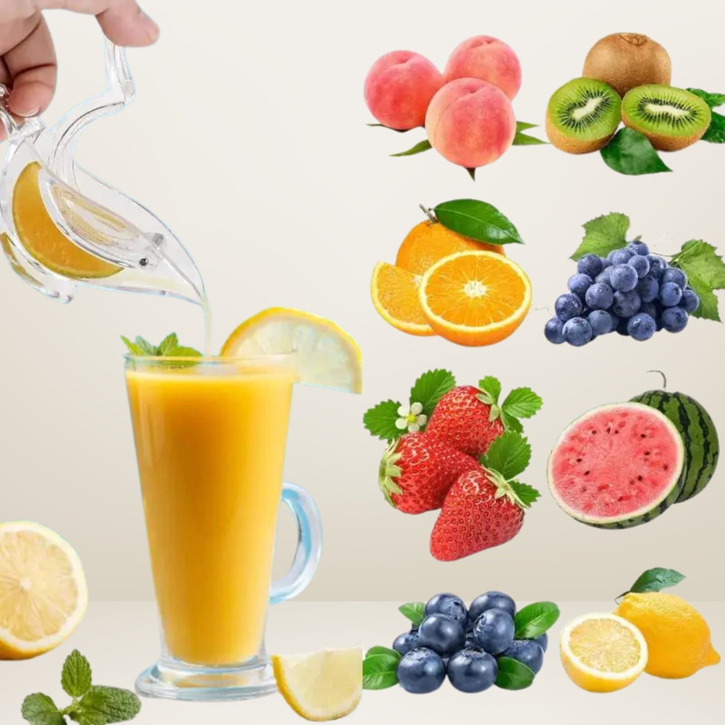 Presse Agrume en Verre - Élégance et Simplicité pour Vos Jus Frais